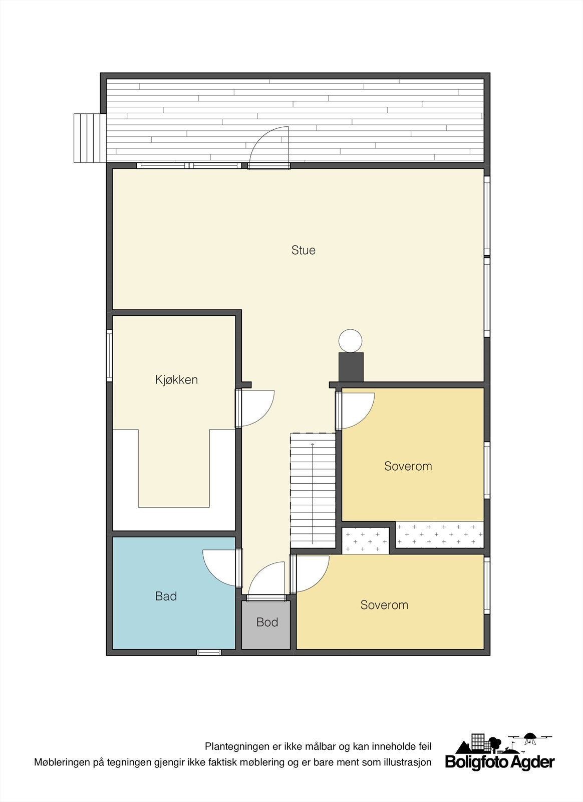 Planskisse - hovedetasje Galleribilde