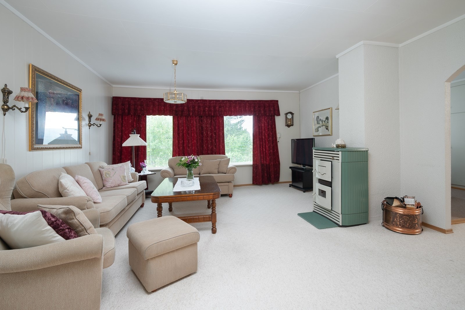 Pipe med kamin - oljetank er fjernet Galleribilde