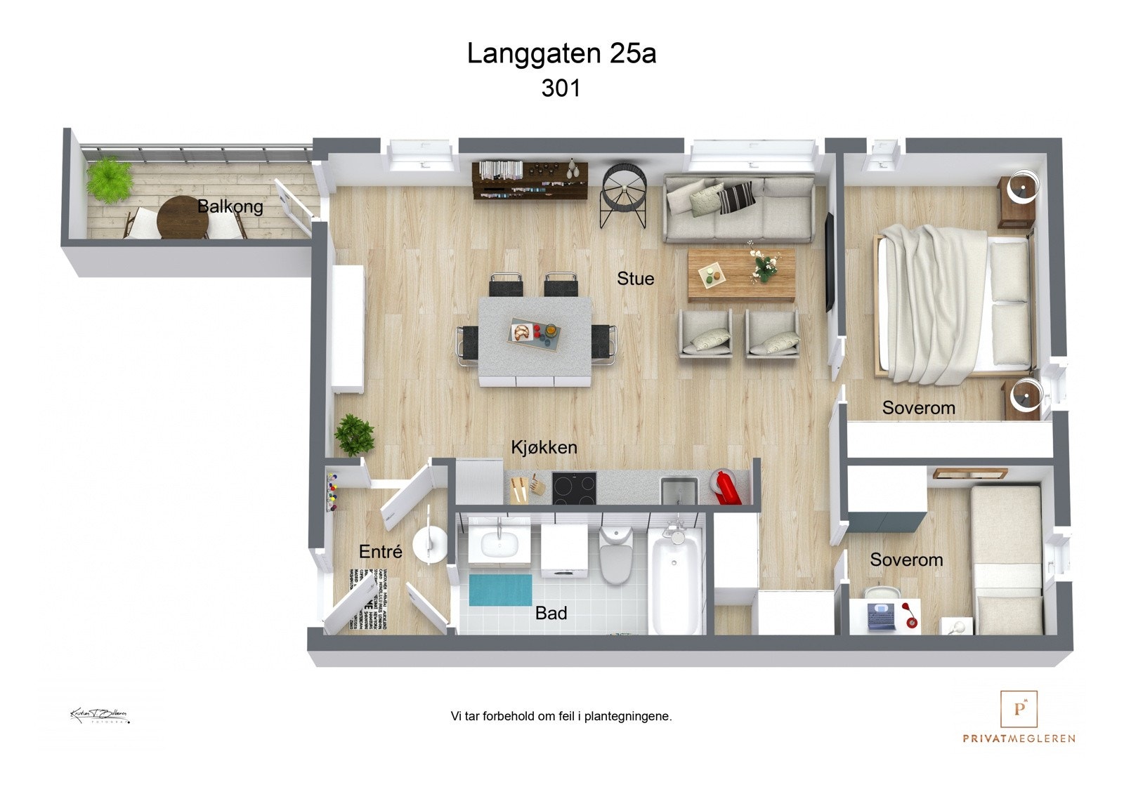 Plantegning 3. etasje Galleribilde