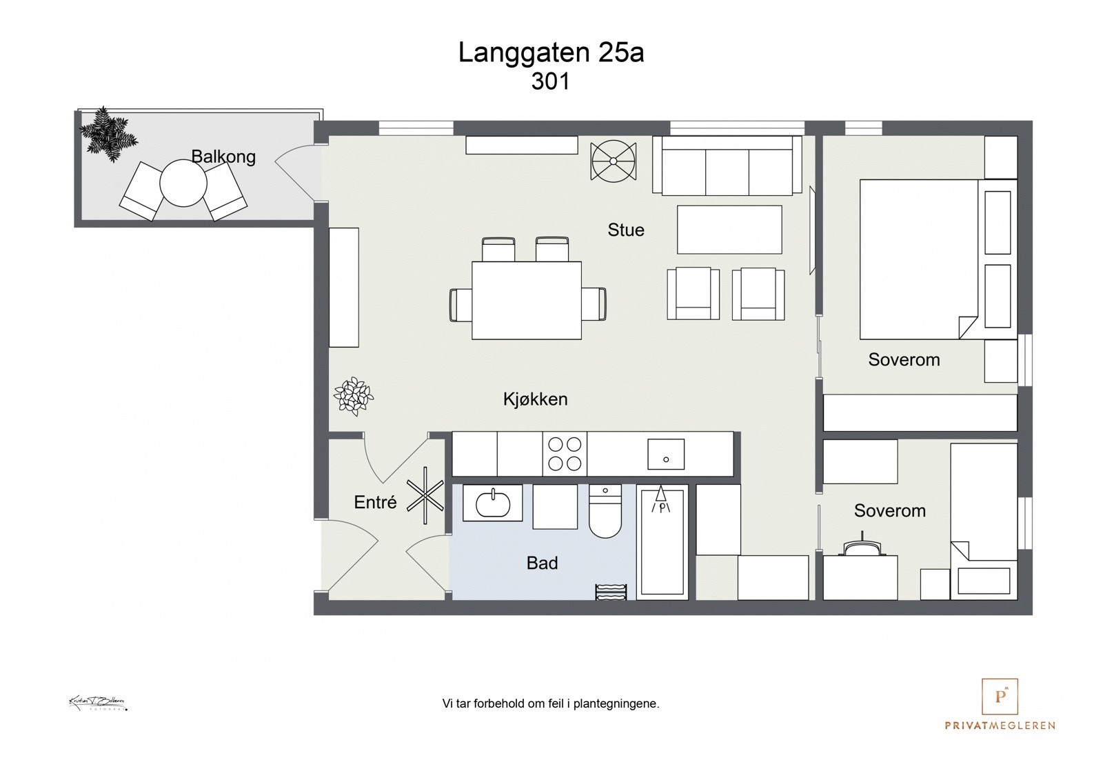 Plantegning 3. etasje Galleribilde