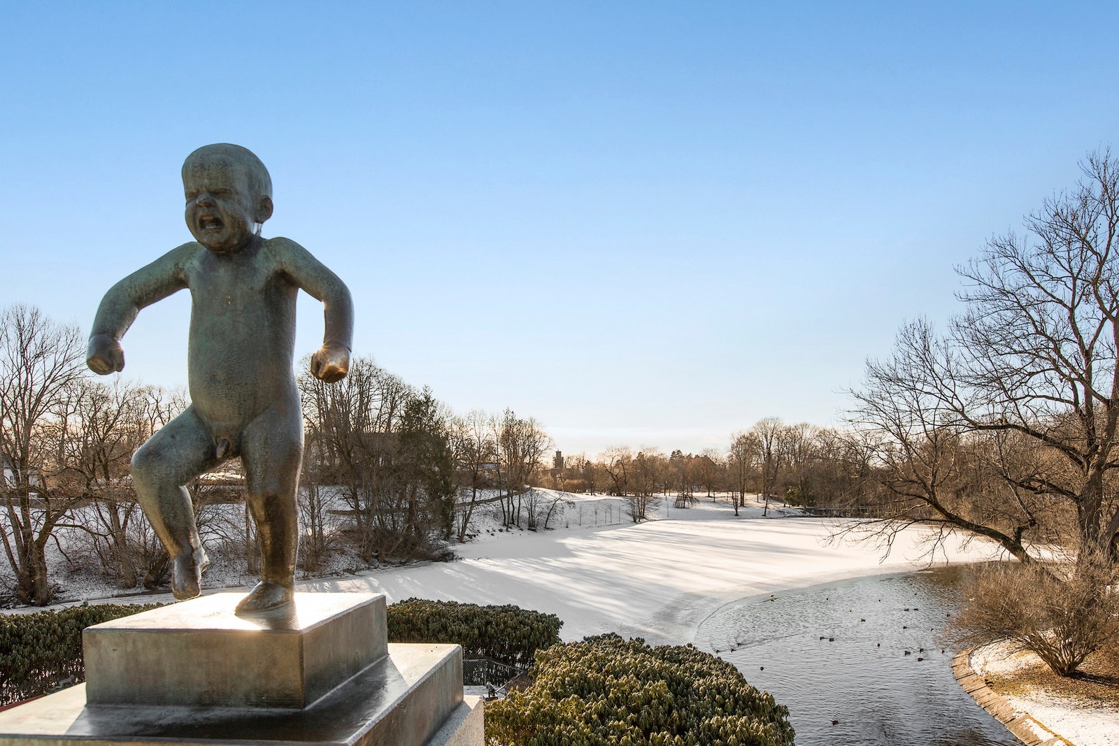 Det er kort vei til Vigelandsparken. Galleribilde