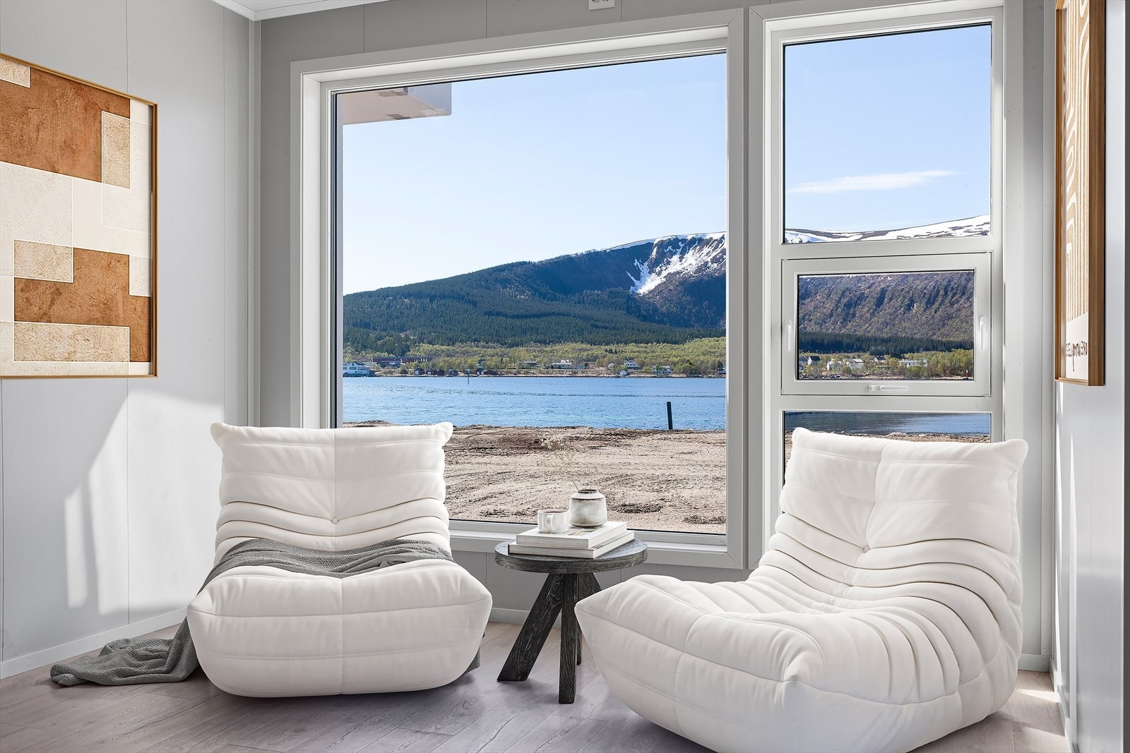 Se stue med møblering (digital styling) Galleribilde