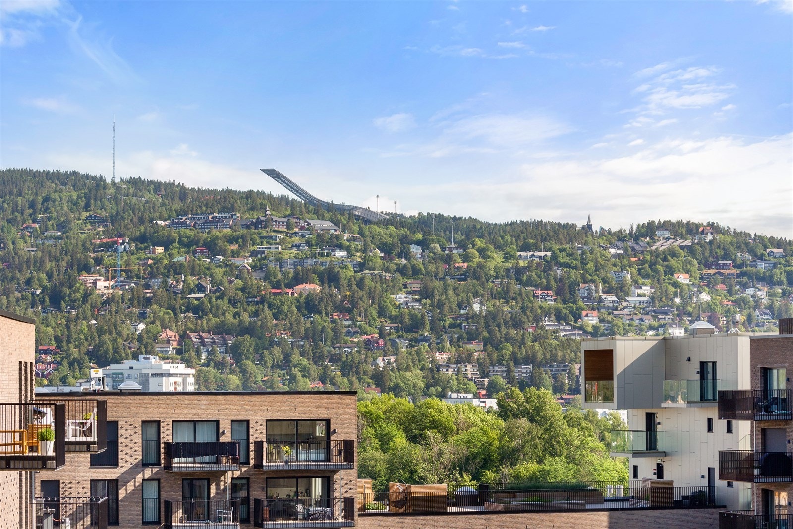 Utsikt fra soveromsbalkongen Galleribilde