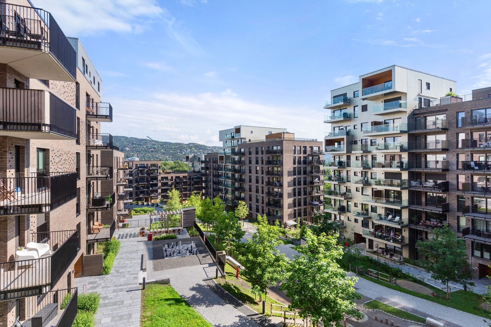 Utsikt fra soveromsbalkongen Galleribilde