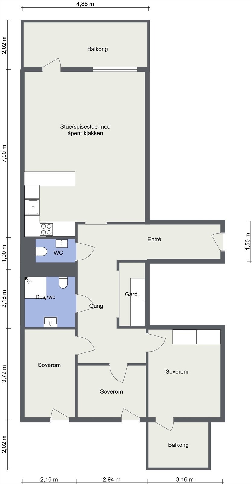 Plantegning Galleribilde