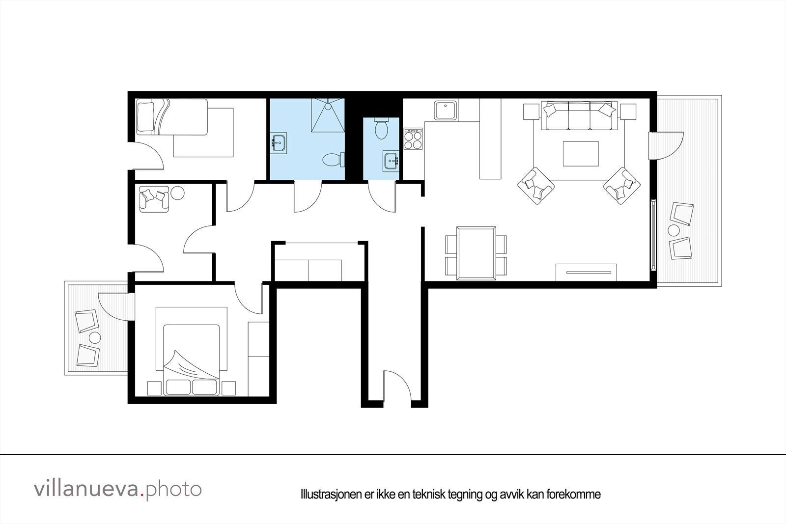 Plantegning 2 D. Aslakveien 26 C Galleribilde