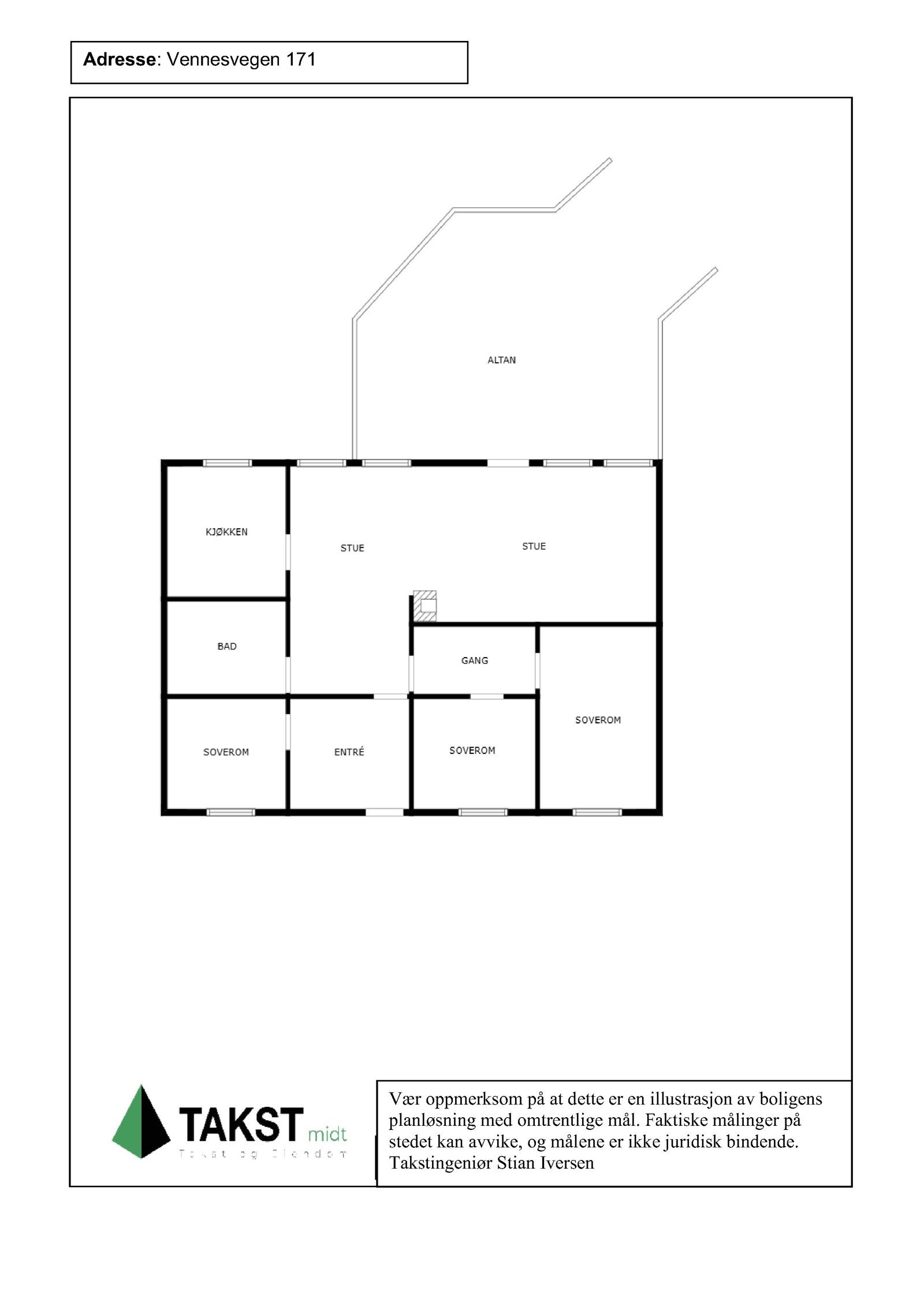 Planskisse Galleribilde