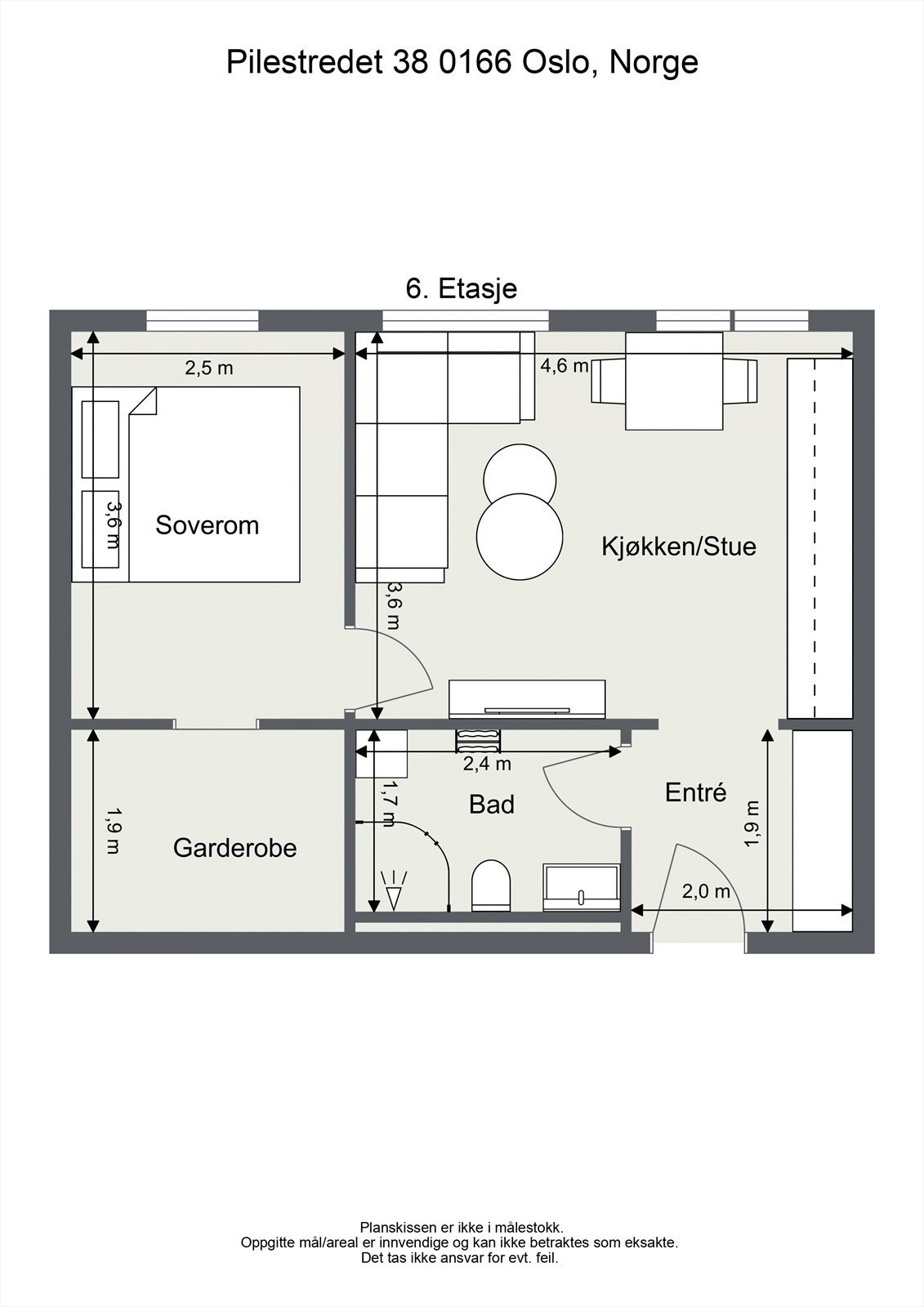 Pilestredet 38 0166 Oslo, Norge - 2D - 6. Etasje - Letterhead.jpg Galleribilde