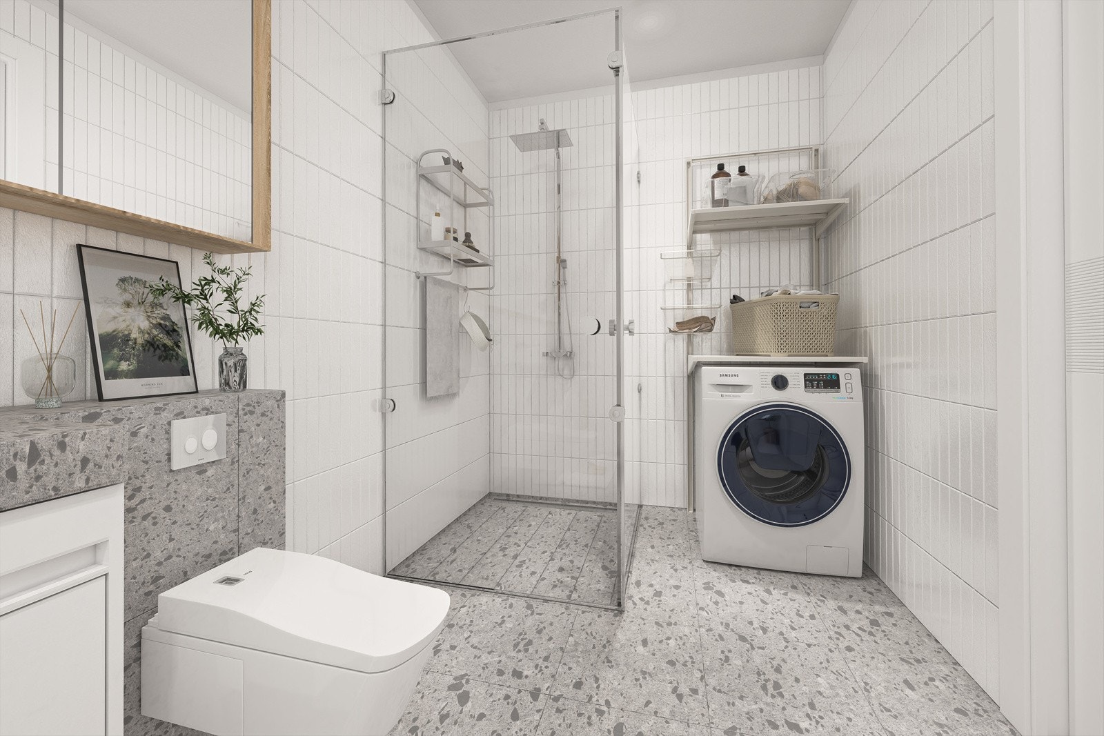 DIGITALT ILLUSTRERT fliser og farger avviker noe fra virkeligheten. Galleribilde