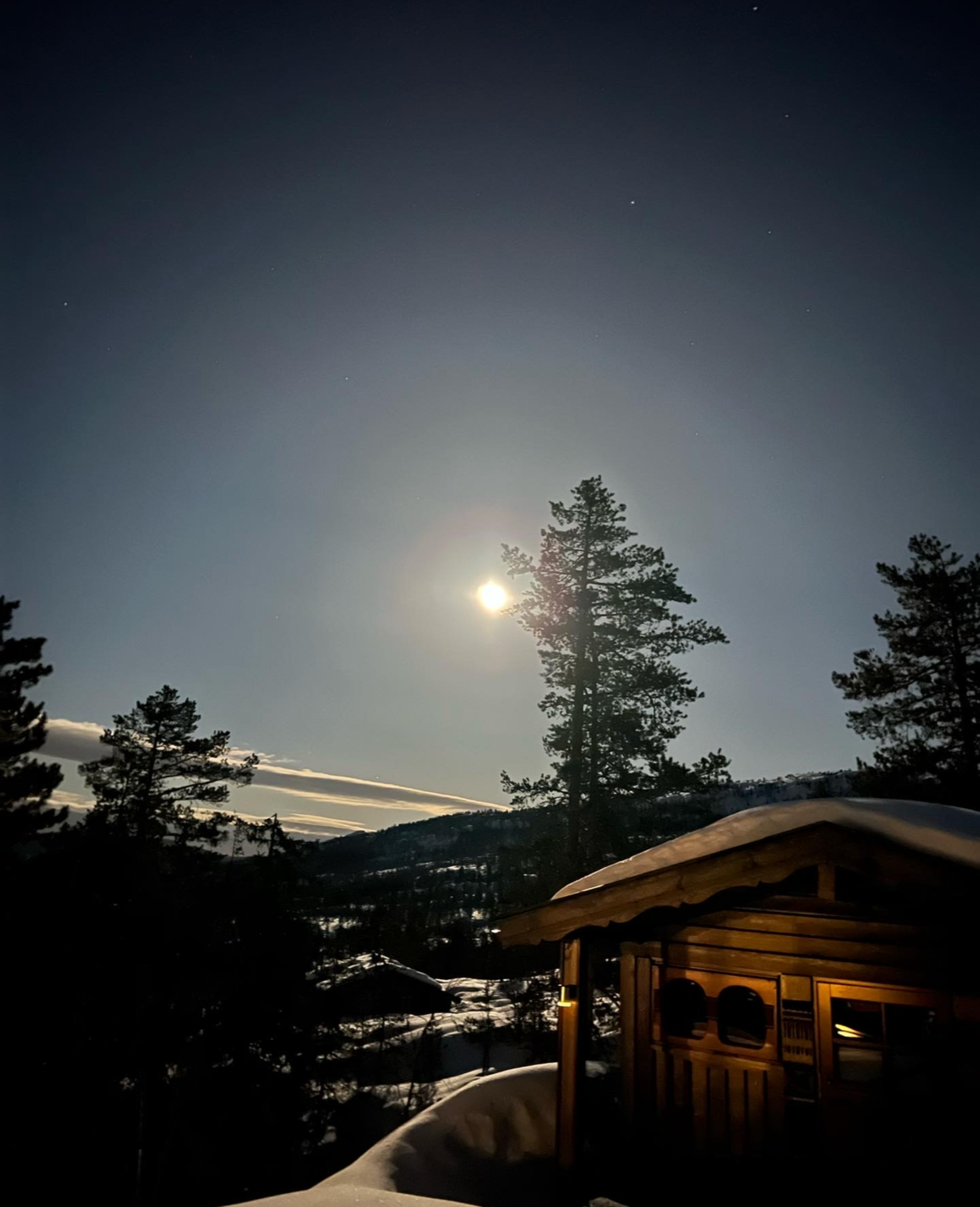 Nydelig måneskinn! Privat foto. Galleribilde