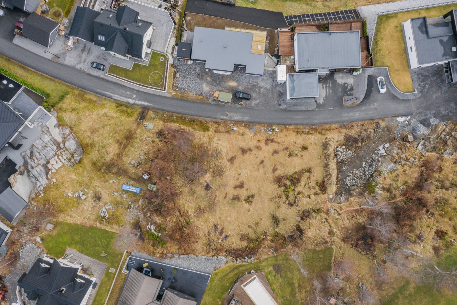 Tomten sett fra fugleperspektiv. Galleribilde