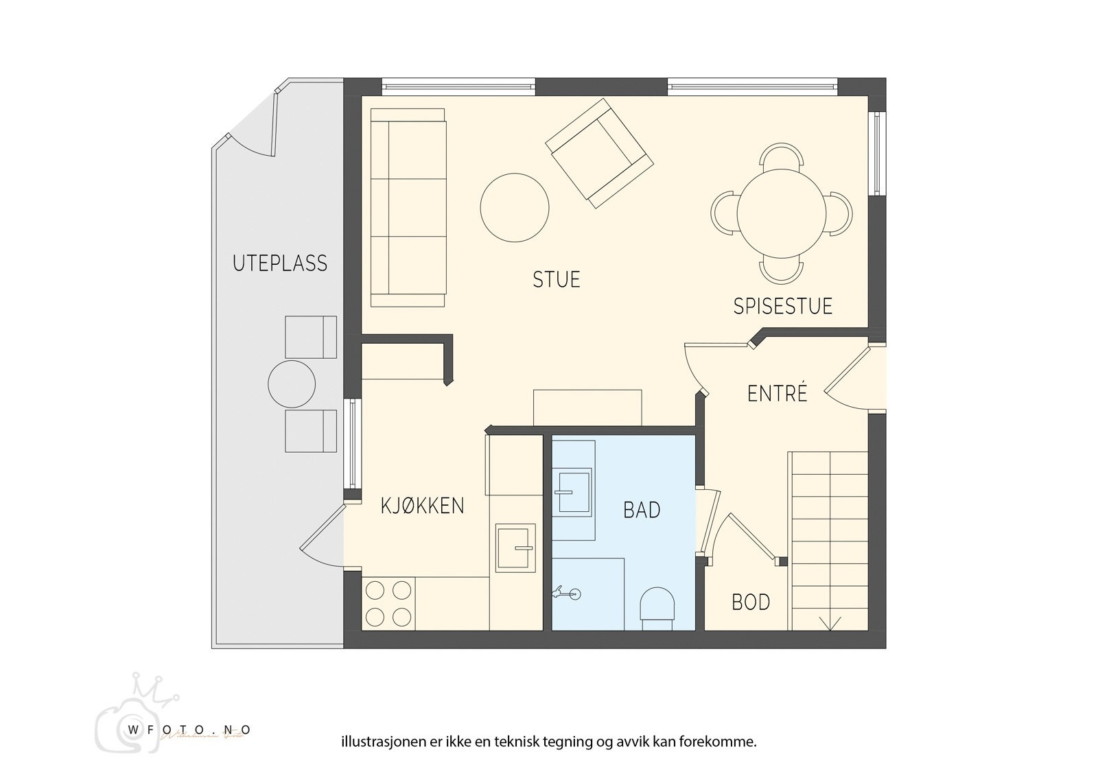 - Planløsning 1.etasje - Galleribilde