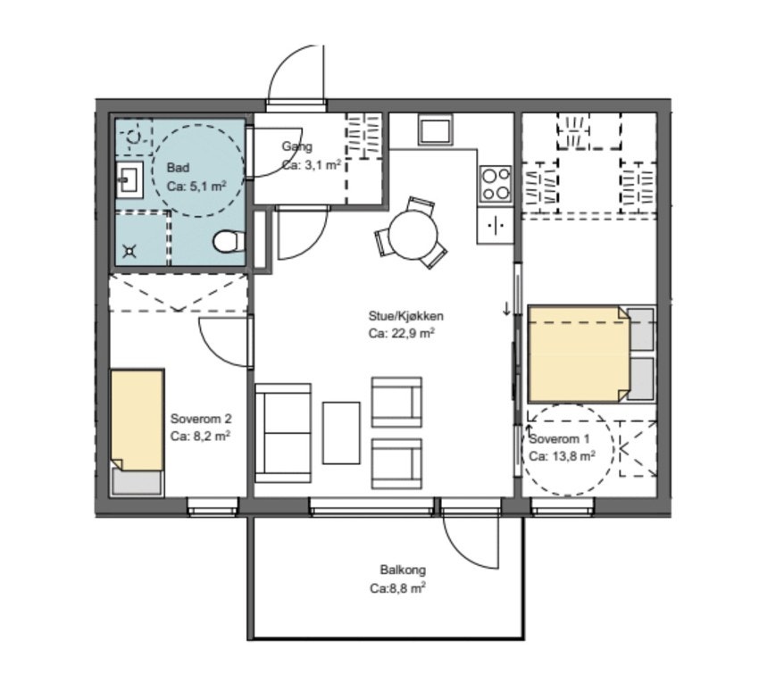 Plantegning Galleribilde
