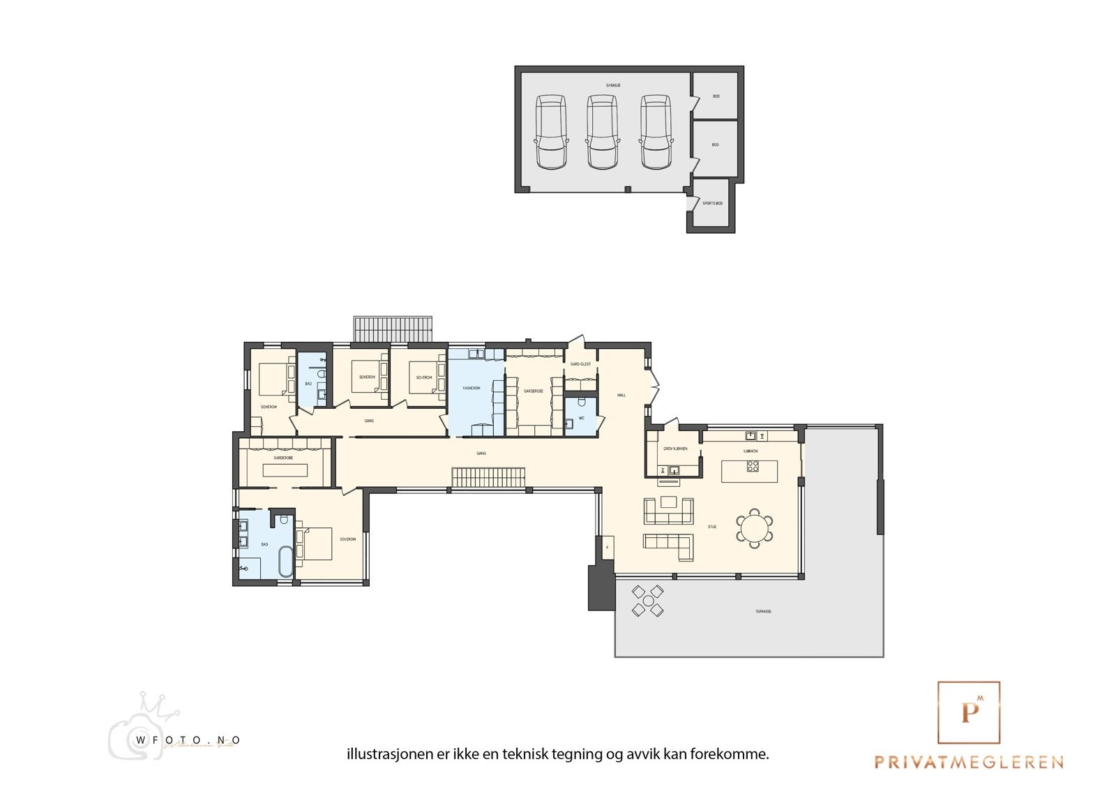 - Planløsning 1.etasje/hovedetasje - Galleribilde