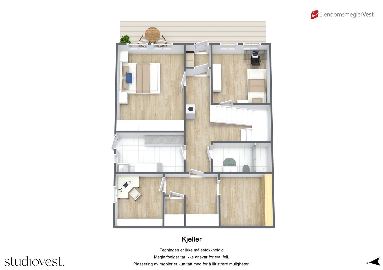 Planskisse U.etg. Galleribilde