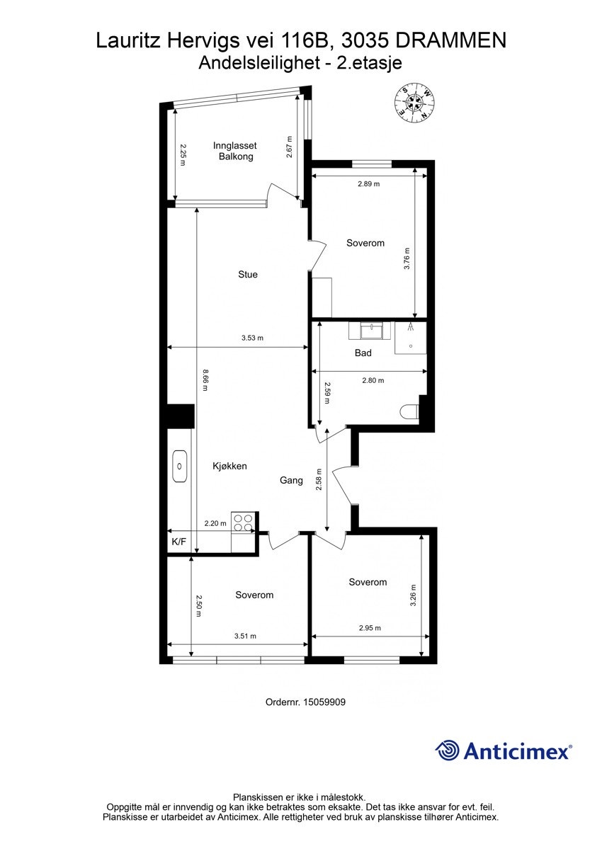 Plantegning Galleribilde