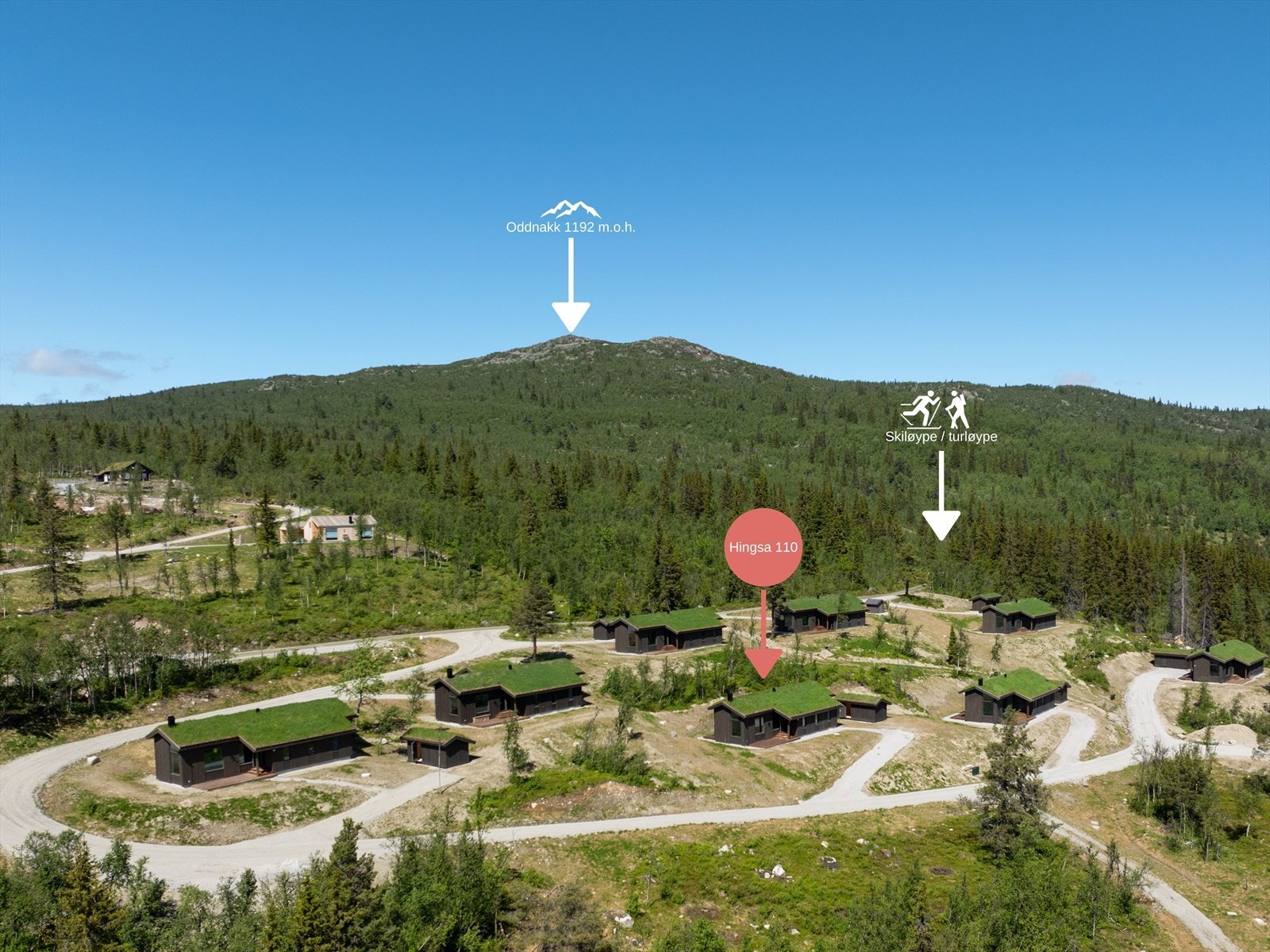 Hingsa 110 - Nærhet til tur- og skiløyper - Gode solforhold med flott utsikt! Galleribilde