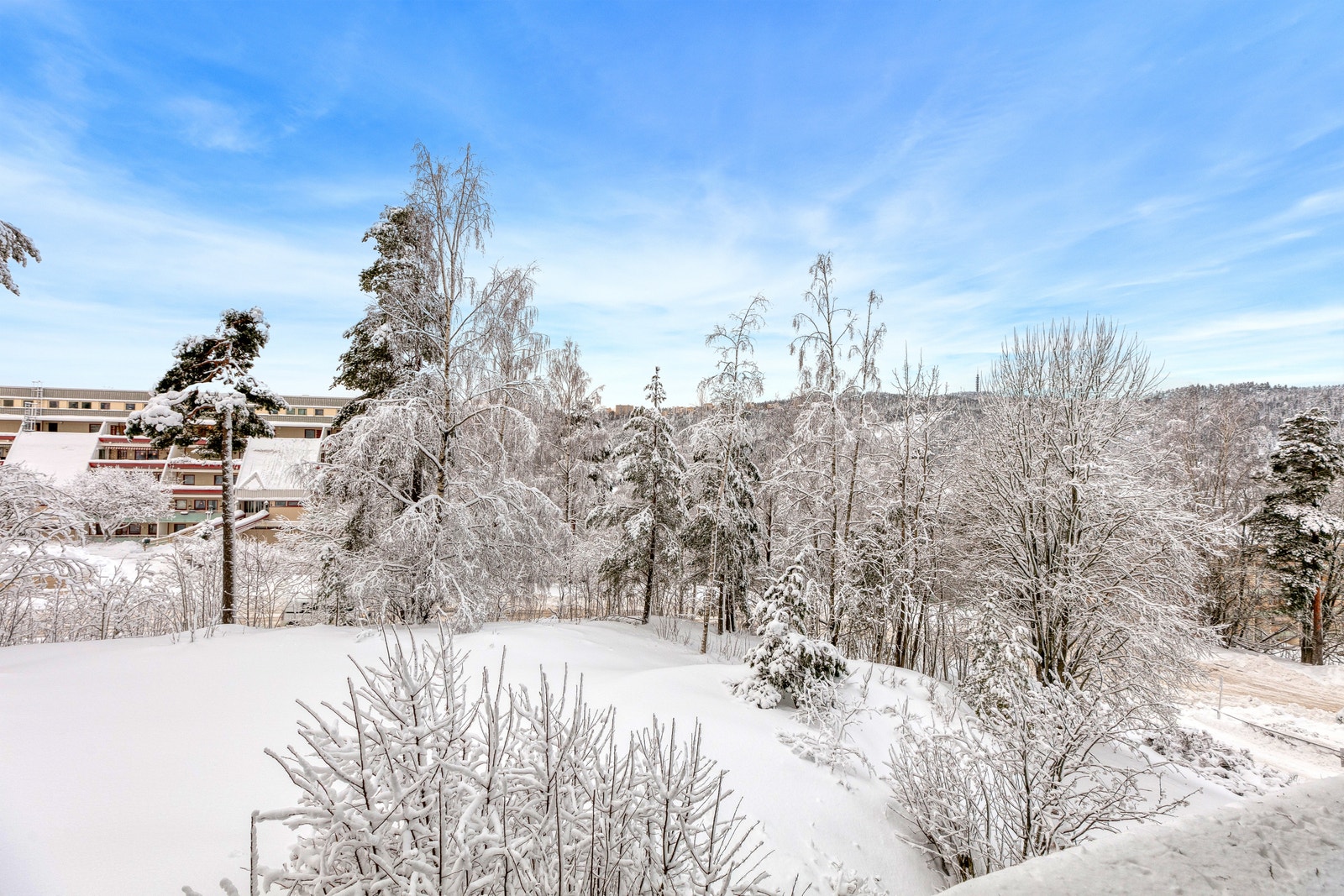 Utsikt fra terrassen. Galleribilde
