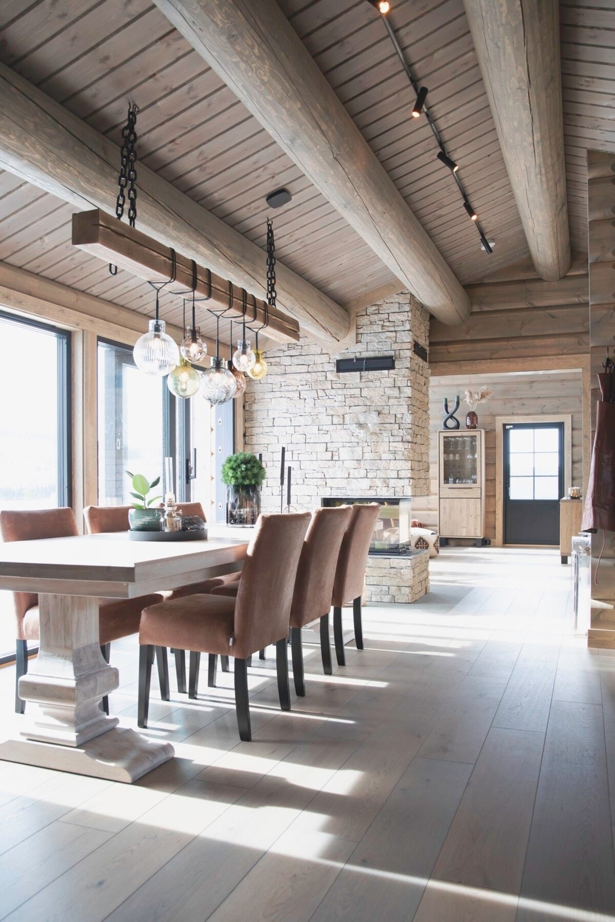 Foto fra en kundetilpasset hytte i tilsvarende modell Galleribilde