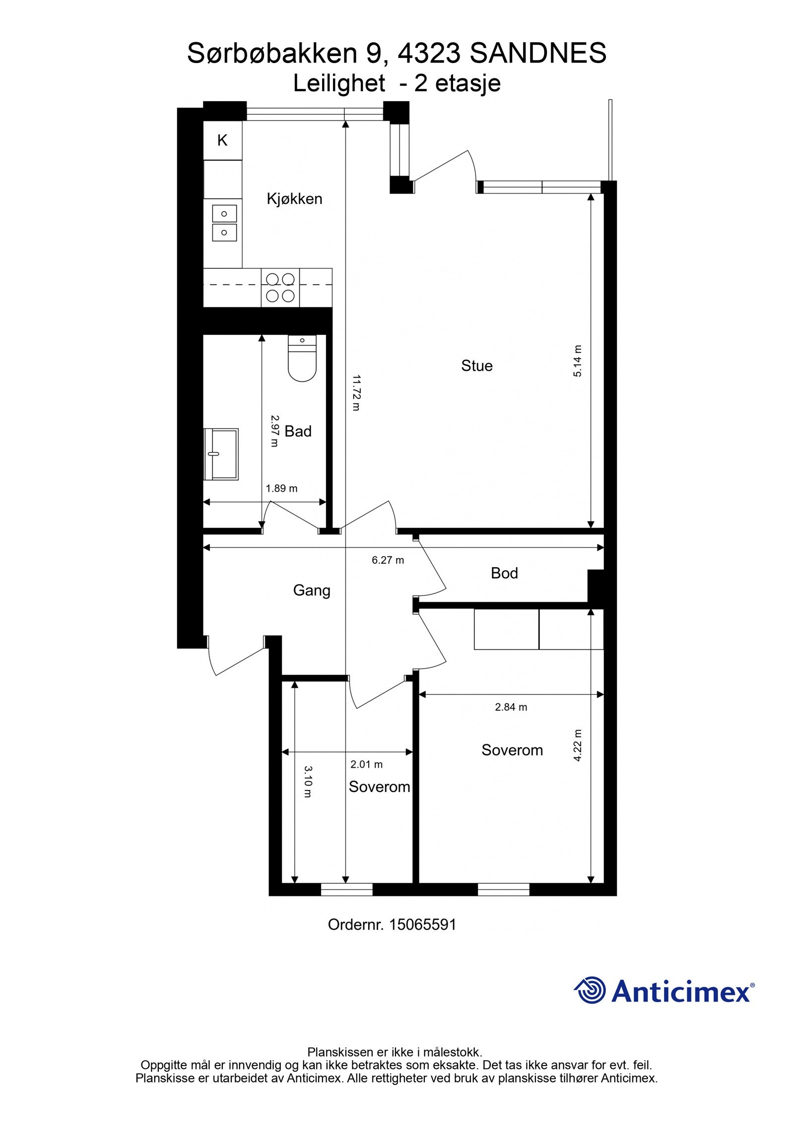 Plantegning Galleribilde