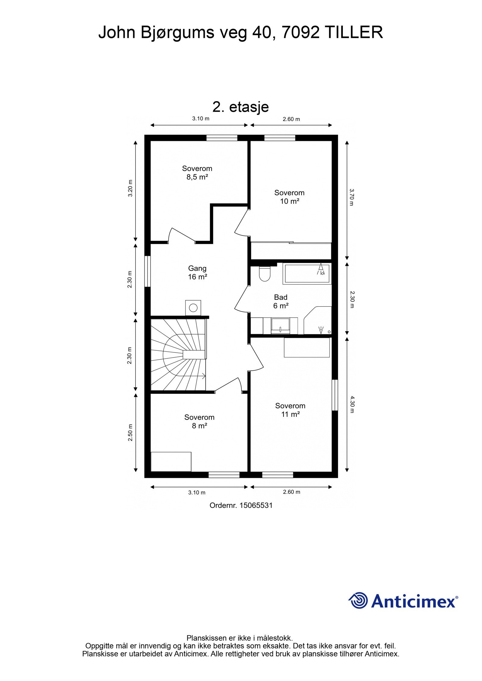 Plantegning - 2. etasje Galleribilde