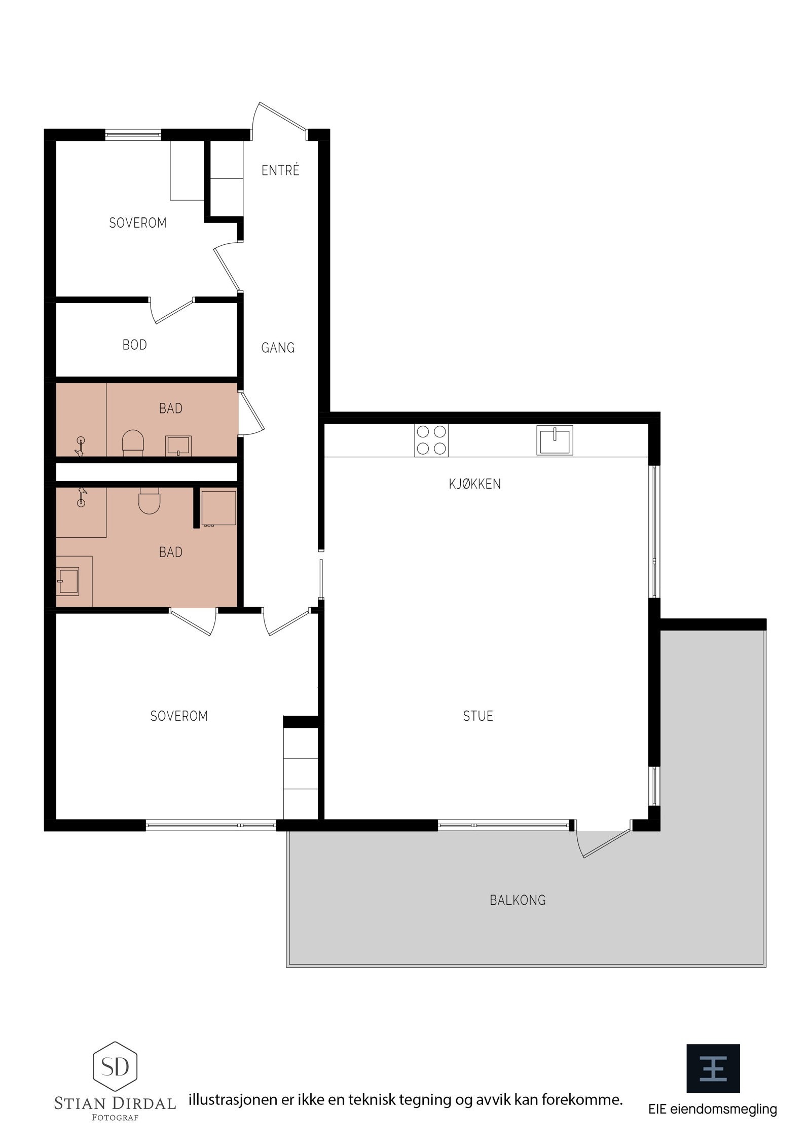 Plantegning Galleribilde