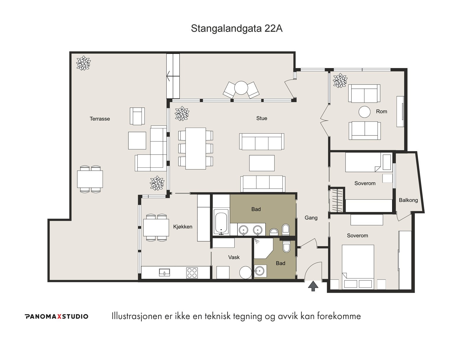 Plantegning Galleribilde