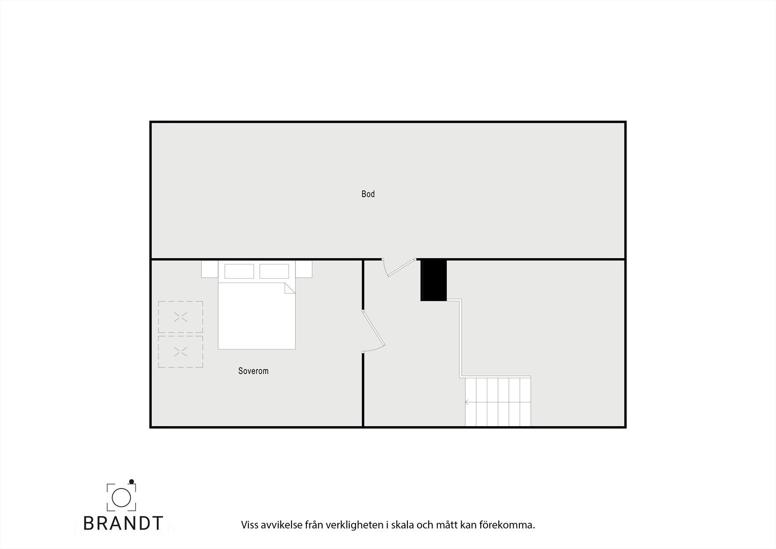 Planløsning loft. Galleribilde