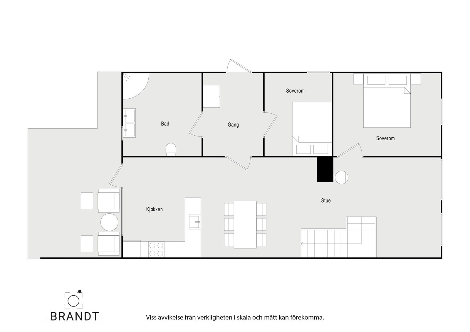 Planløsning 1.etg. Galleribilde