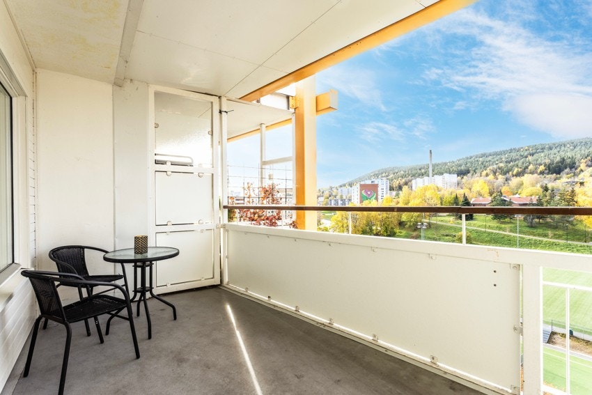 Balkong på omtrent 9 kvadratmeter Galleribilde