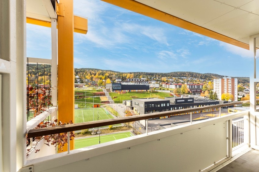 Utsikt fra balkongen Galleribilde