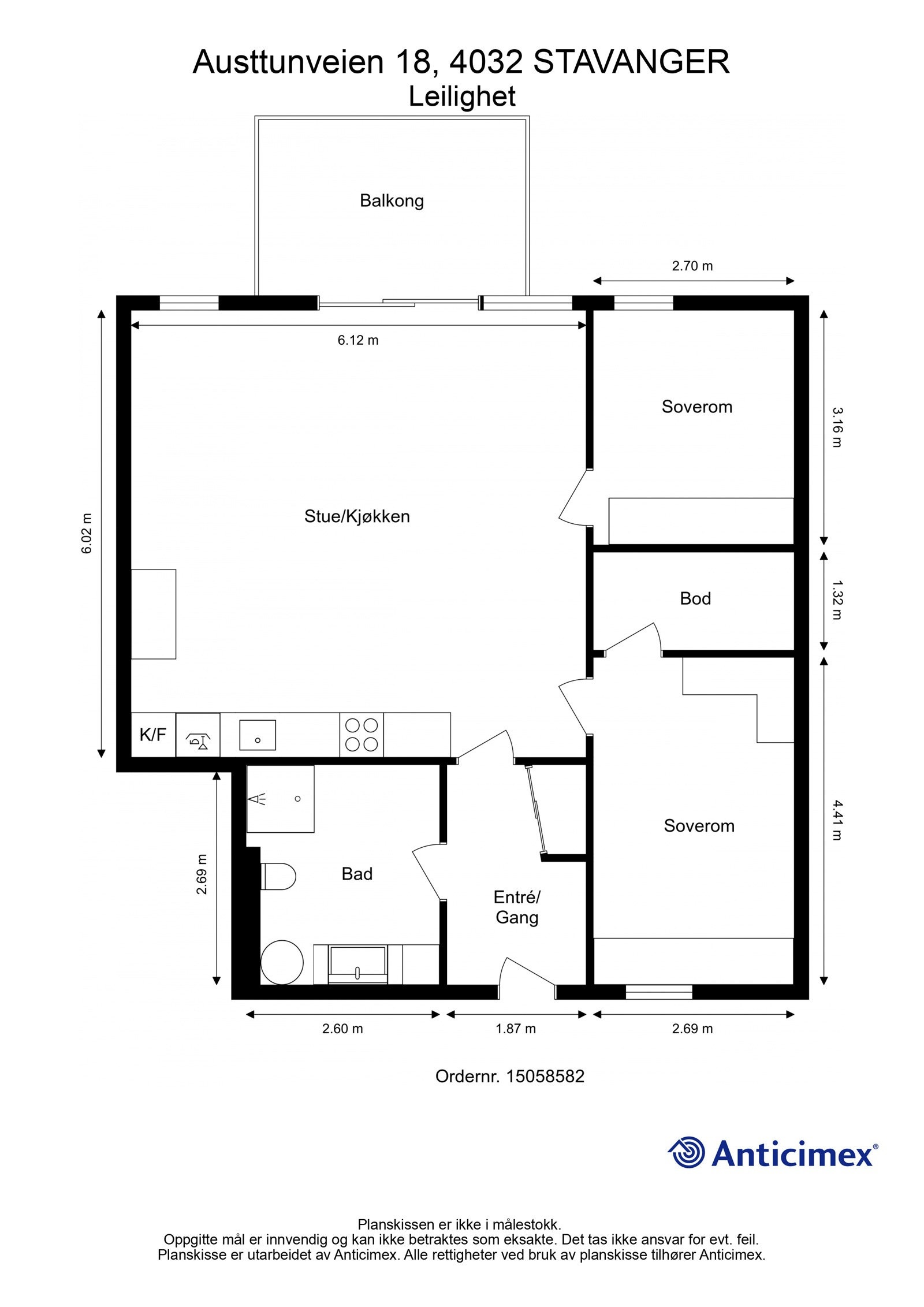 Plantegning | Austtunveien 18 Galleribilde