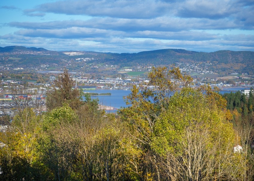 Utsikt mot Drammensfjord Galleribilde