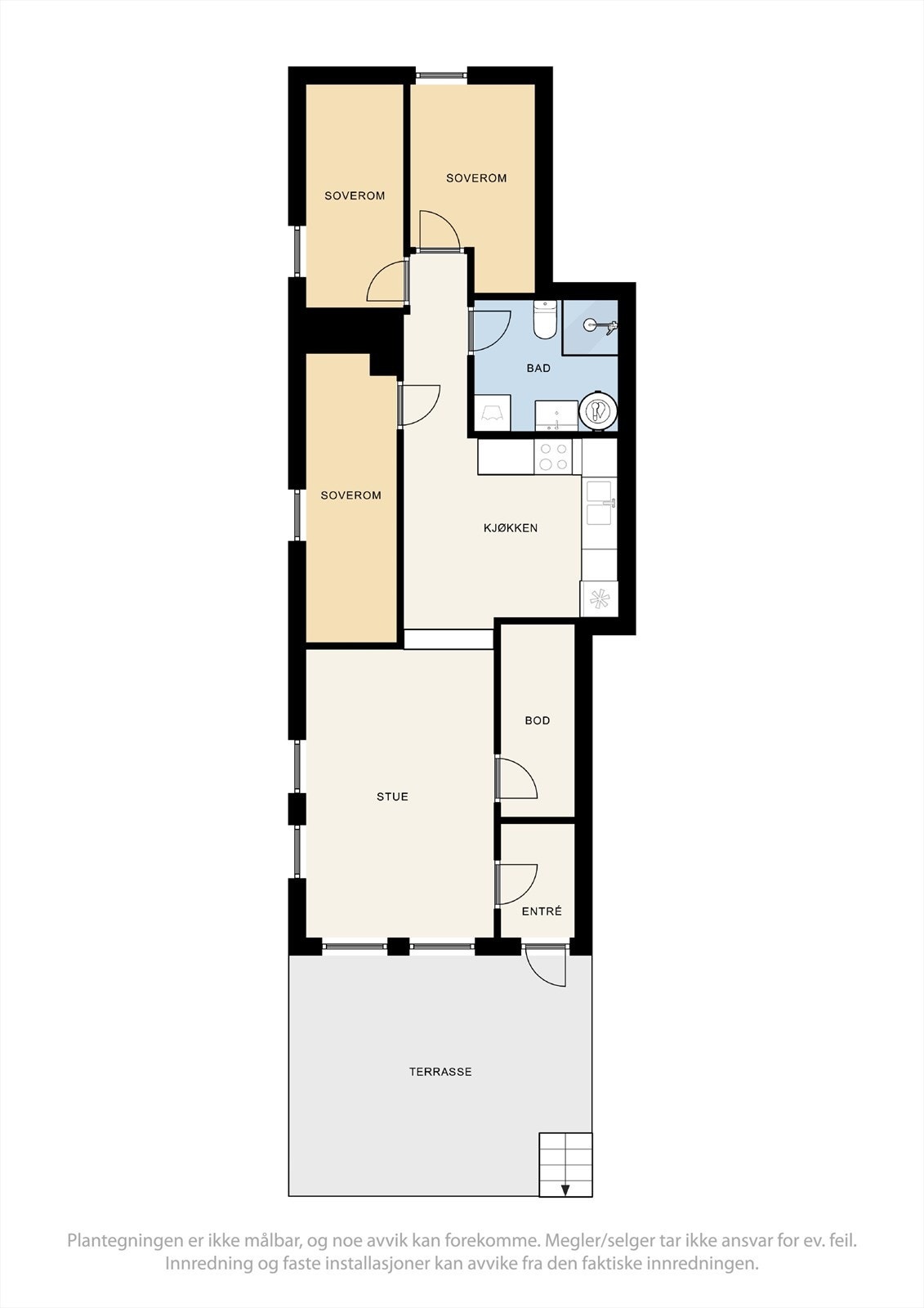Plantegning underetasje Galleribilde