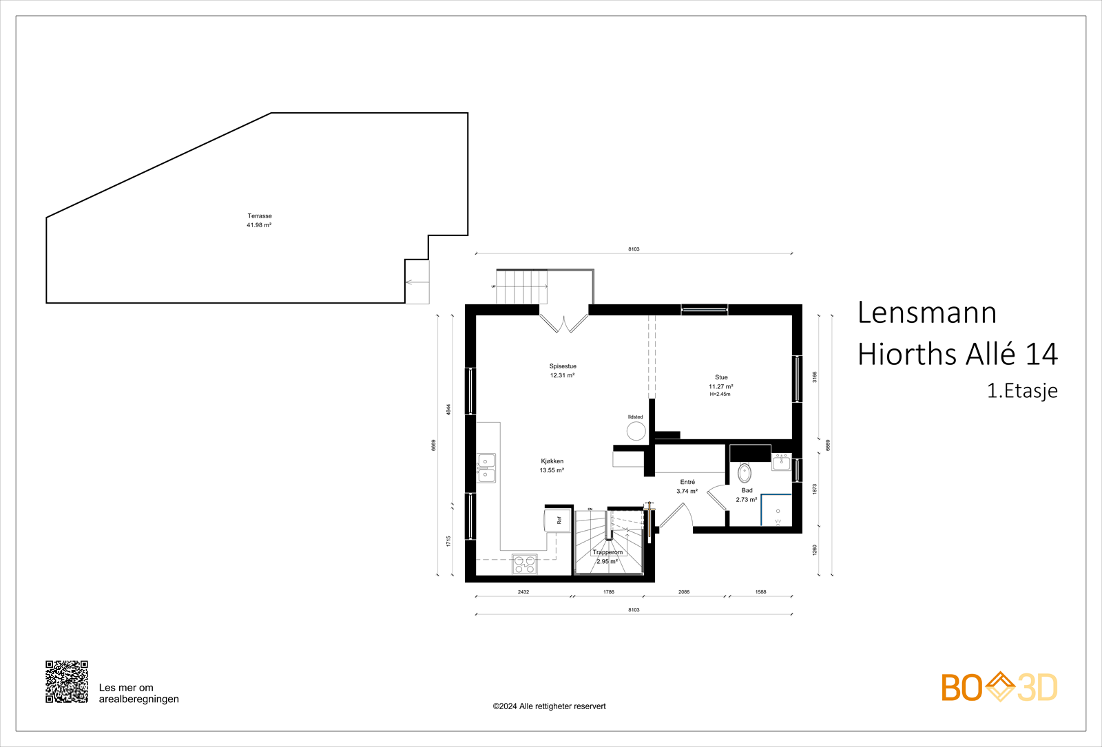 Plantegning 1.etasje Galleribilde