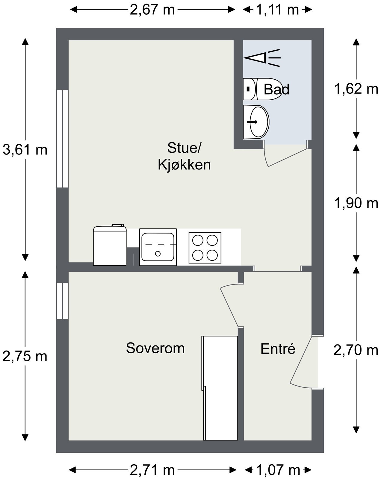 Plantegning til orientering. Galleribilde