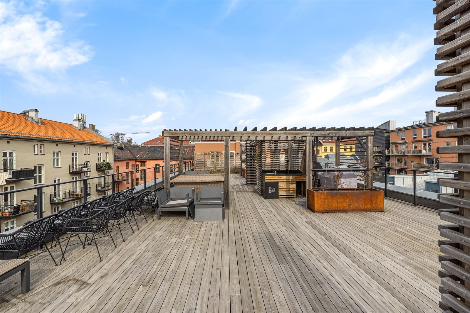 Bilde av takterrasse fra sommer Galleribilde