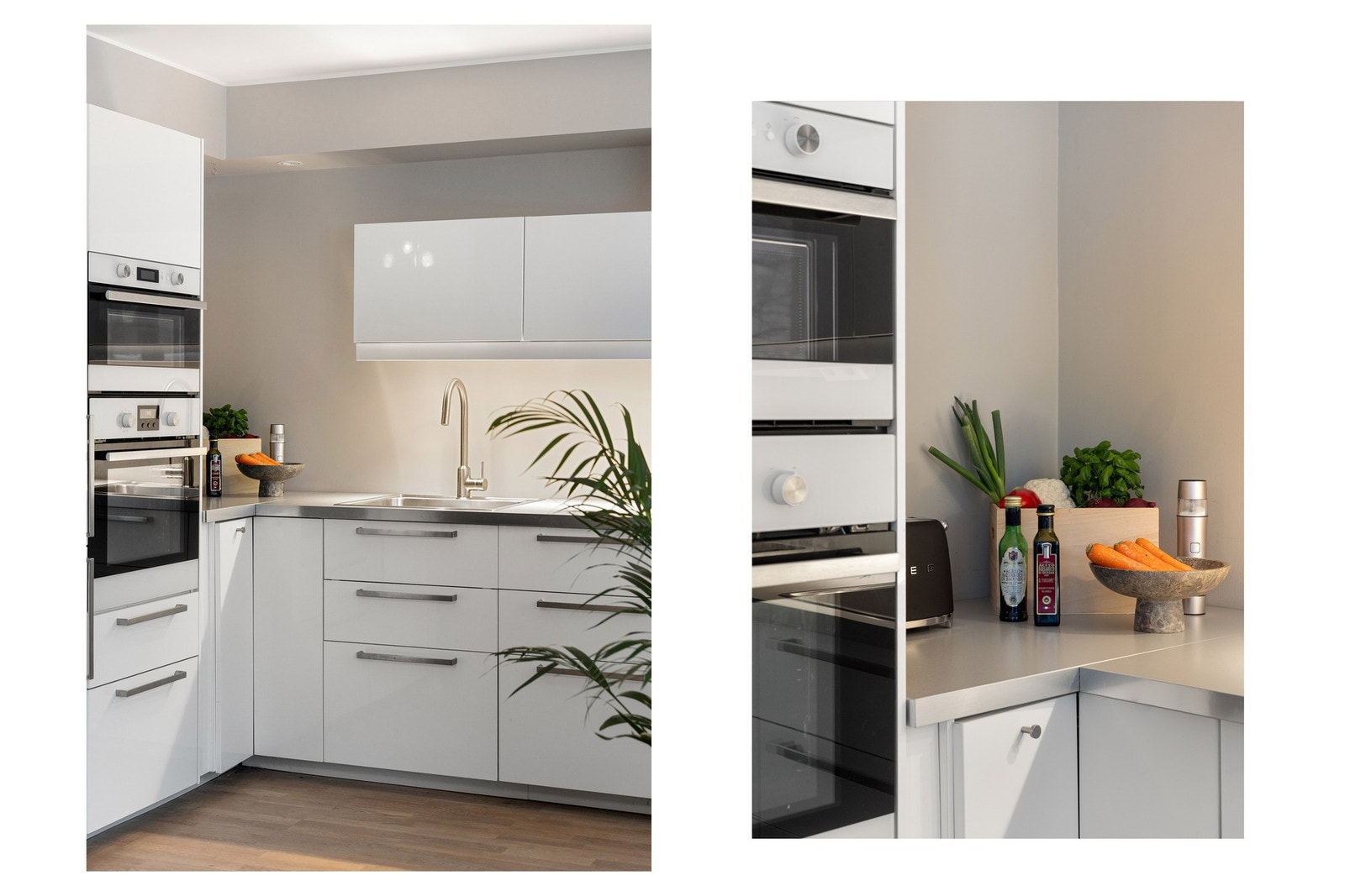 Innredningen ble satt inn ny i 2013. God skap- og benkeplass. Galleribilde