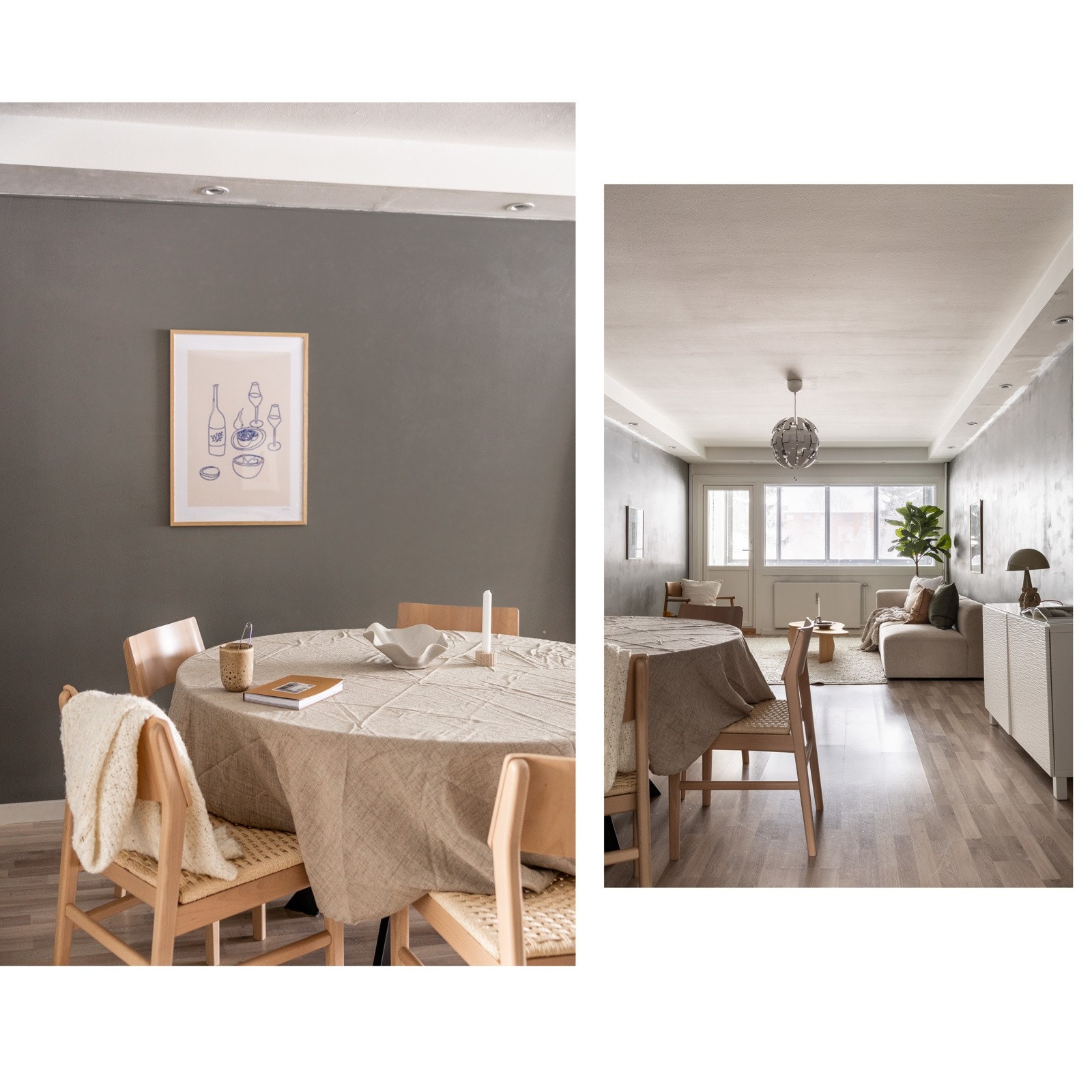 Store vindusflater fra 2017/2024 som slipper inn mye naturlig lys. Galleribilde