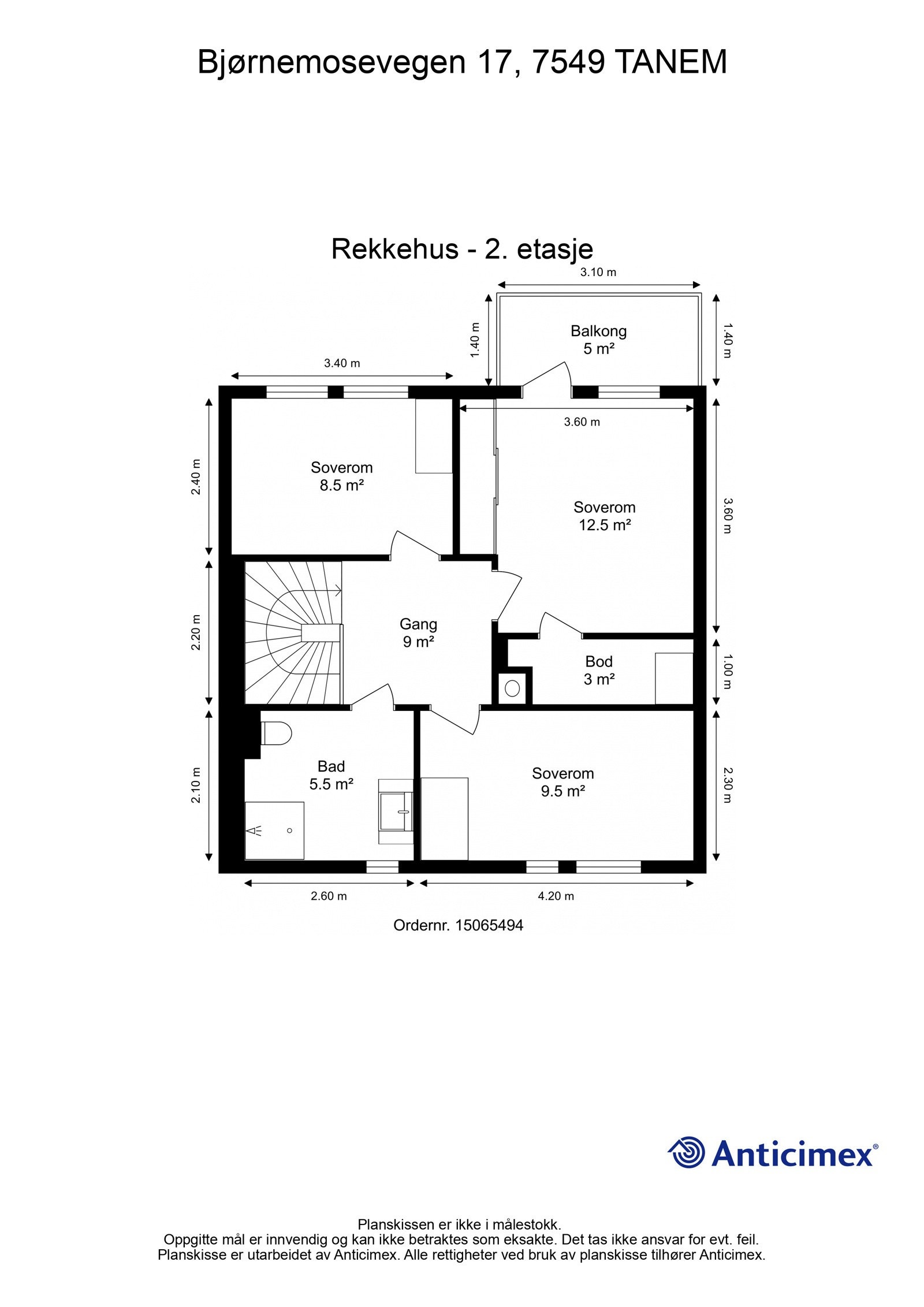 Plantegning - 2. etasje Galleribilde