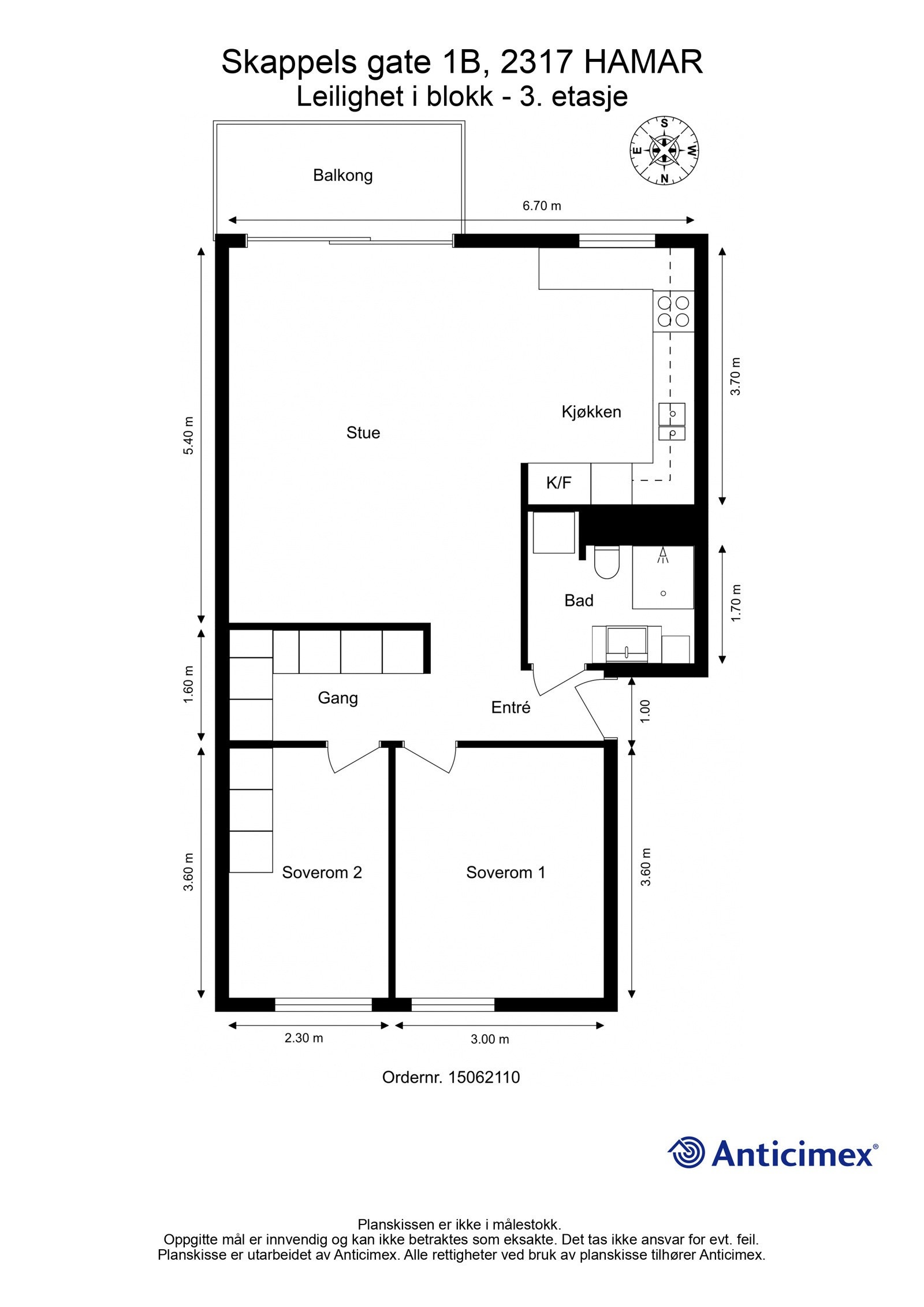 plantegning Galleribilde