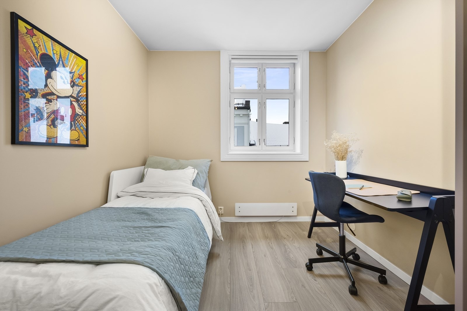 Soverommet fungerer utmerket som for eksempel barnerom, gjesterom eller kontor. Galleribilde