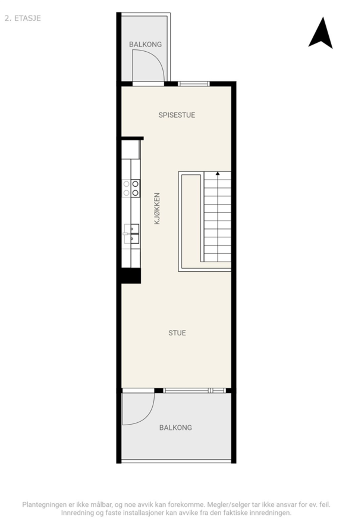 Plantegning 2. etasje Galleribilde