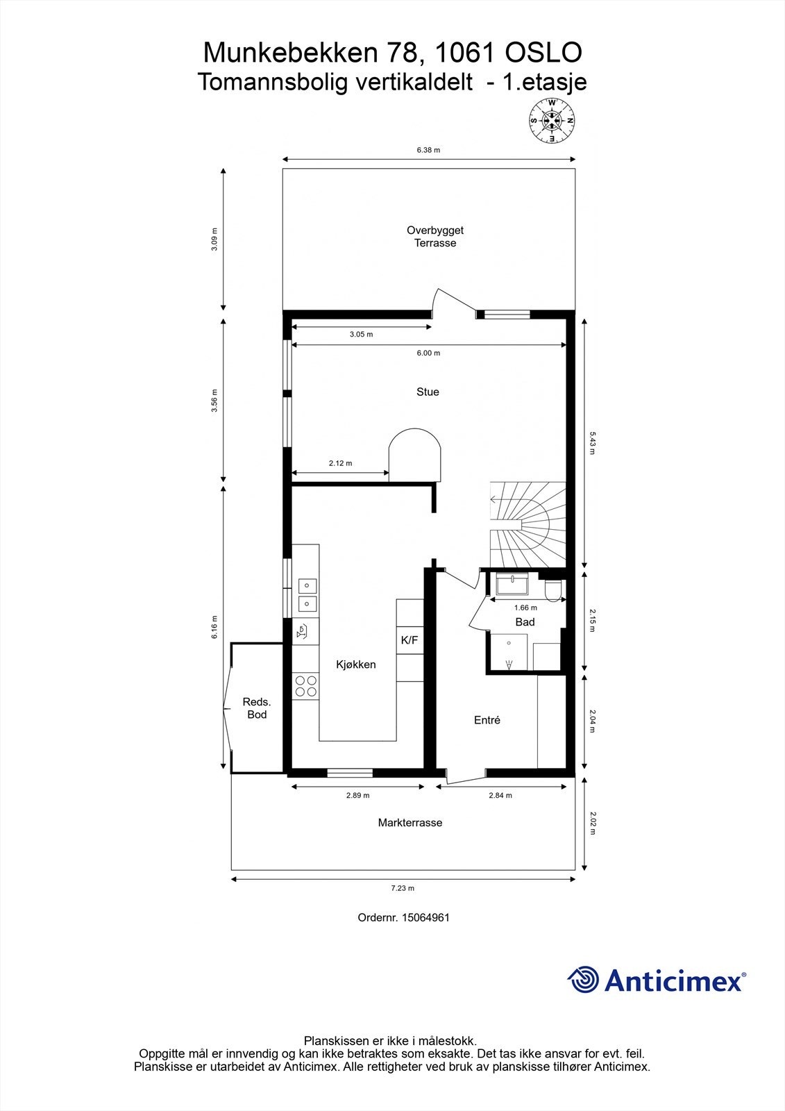 Plantegning 1.etasje Galleribilde