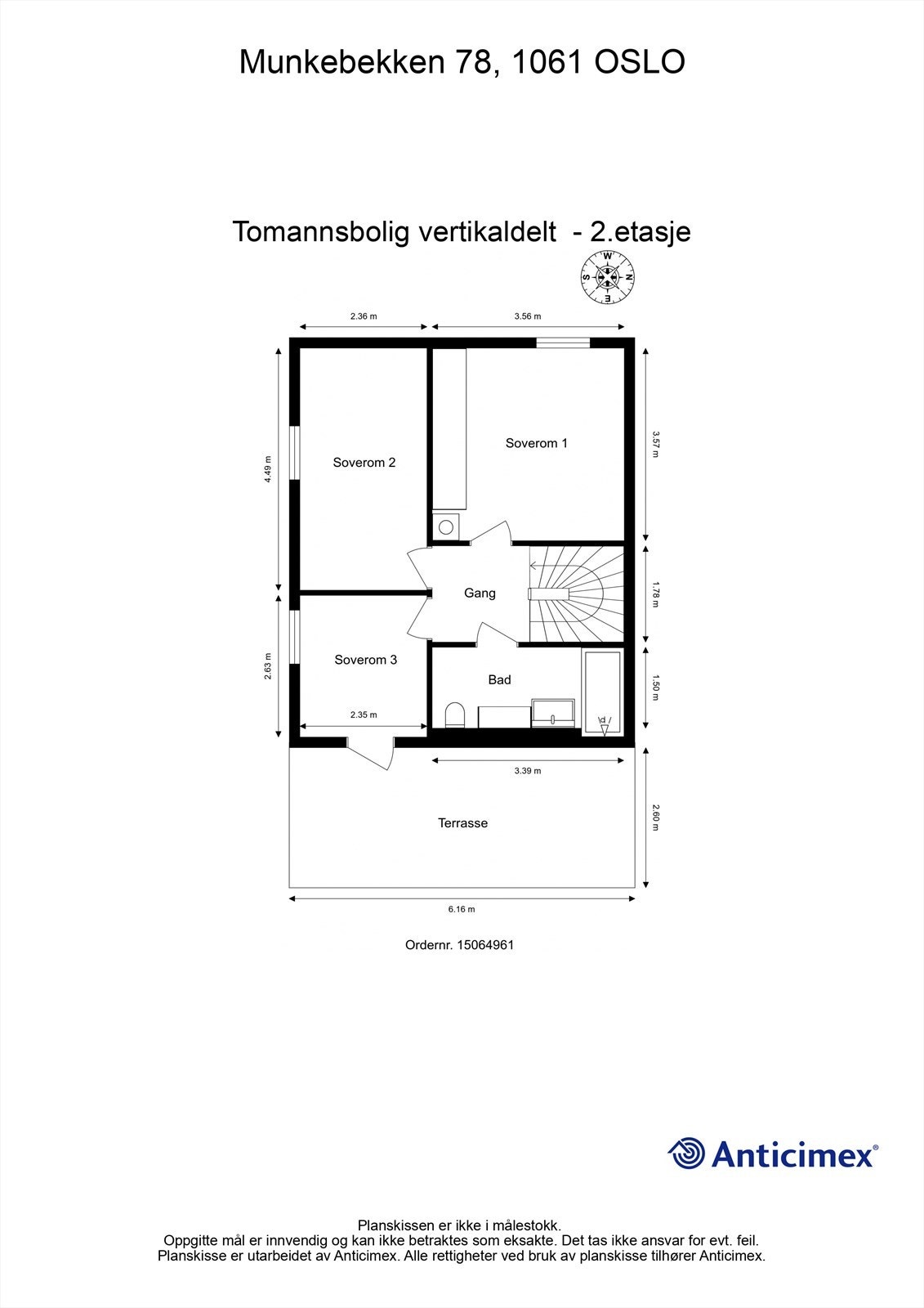Plantegning 2.etasje Galleribilde