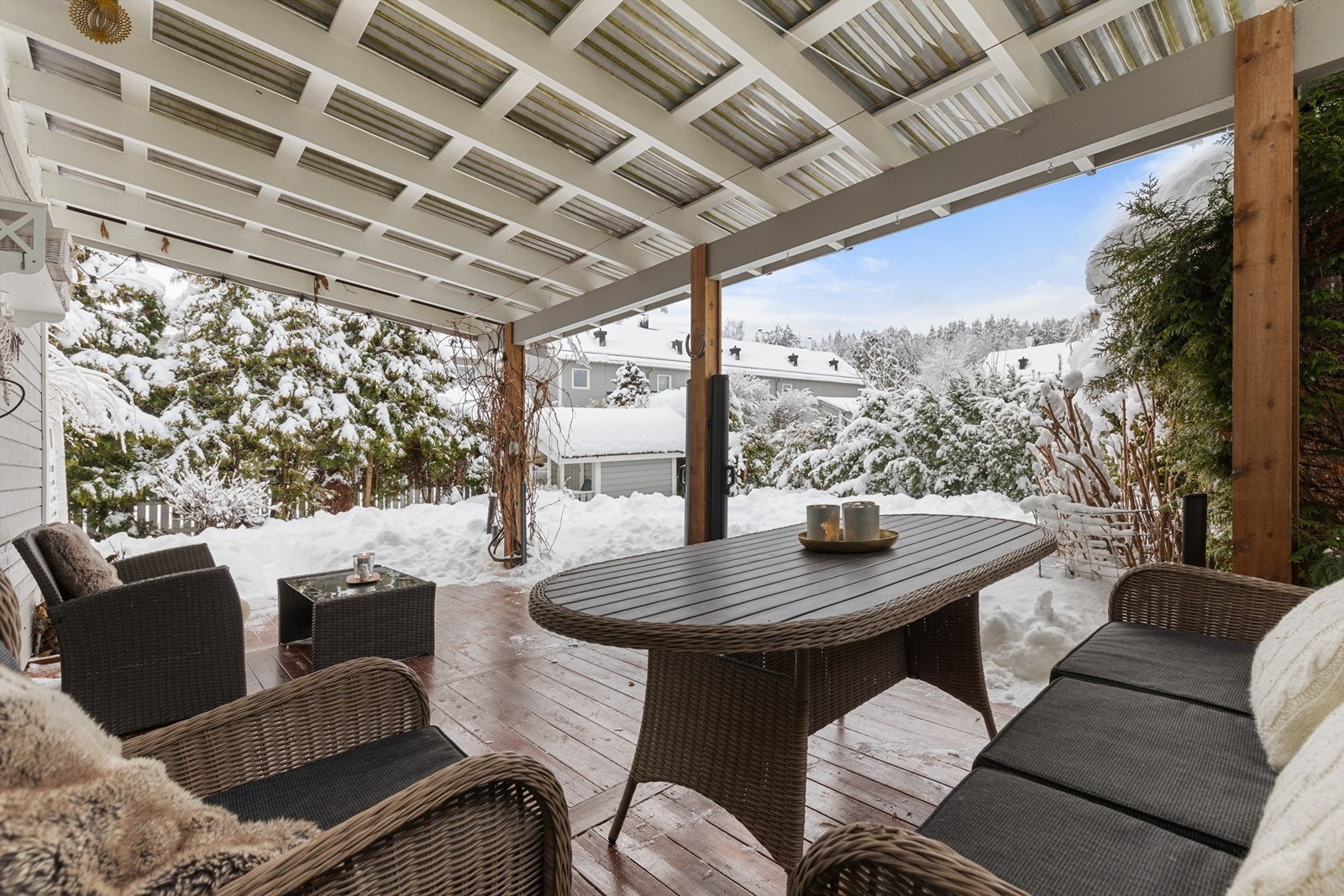 Den store plattingen gjør det mulig å innrede i soner. Galleribilde