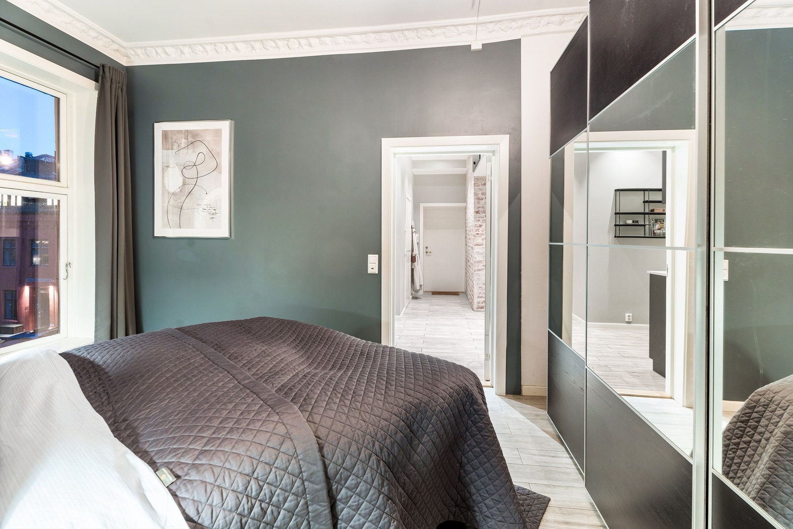 Soverommet har direkte adkomst fra kjøkken. Galleribilde