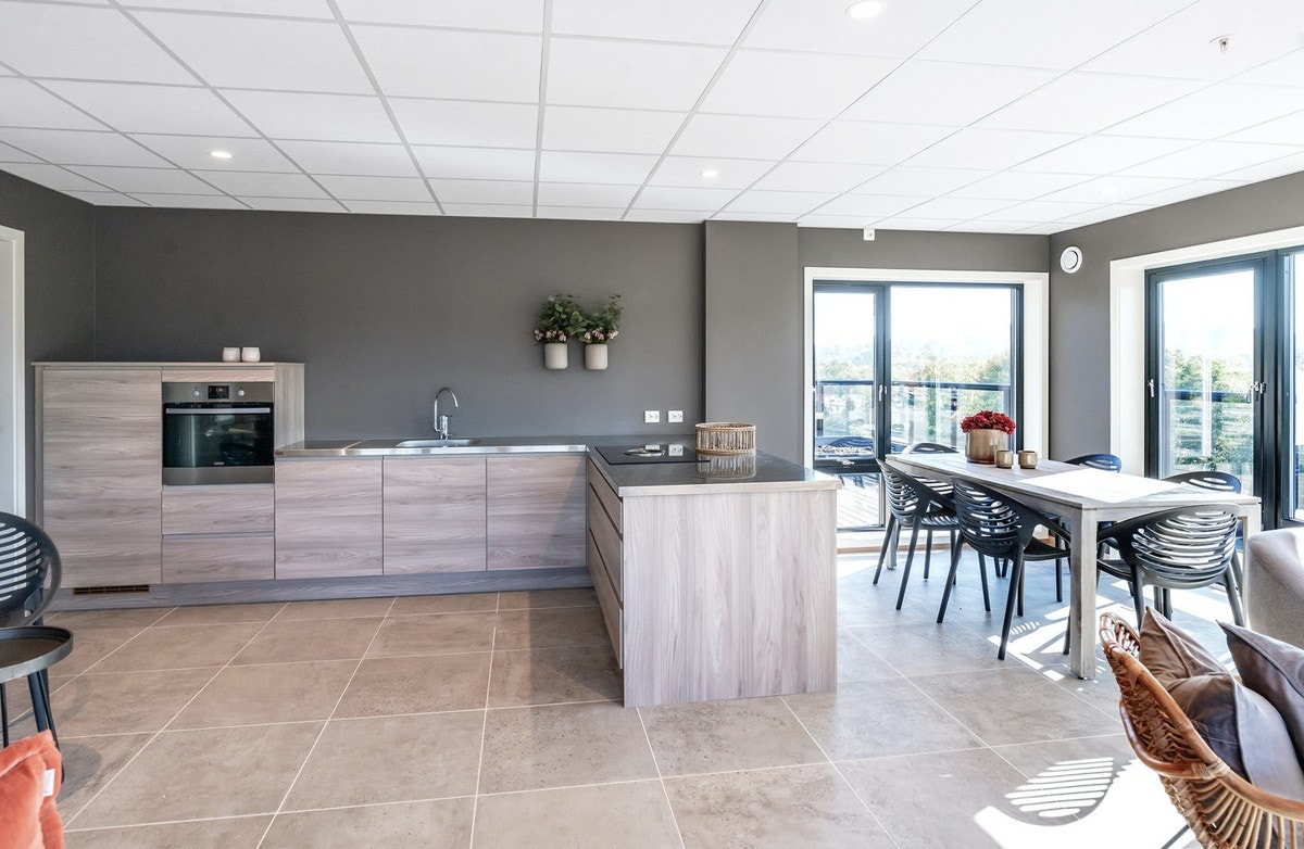 Felleskjøkken og fellesstue. Galleribilde