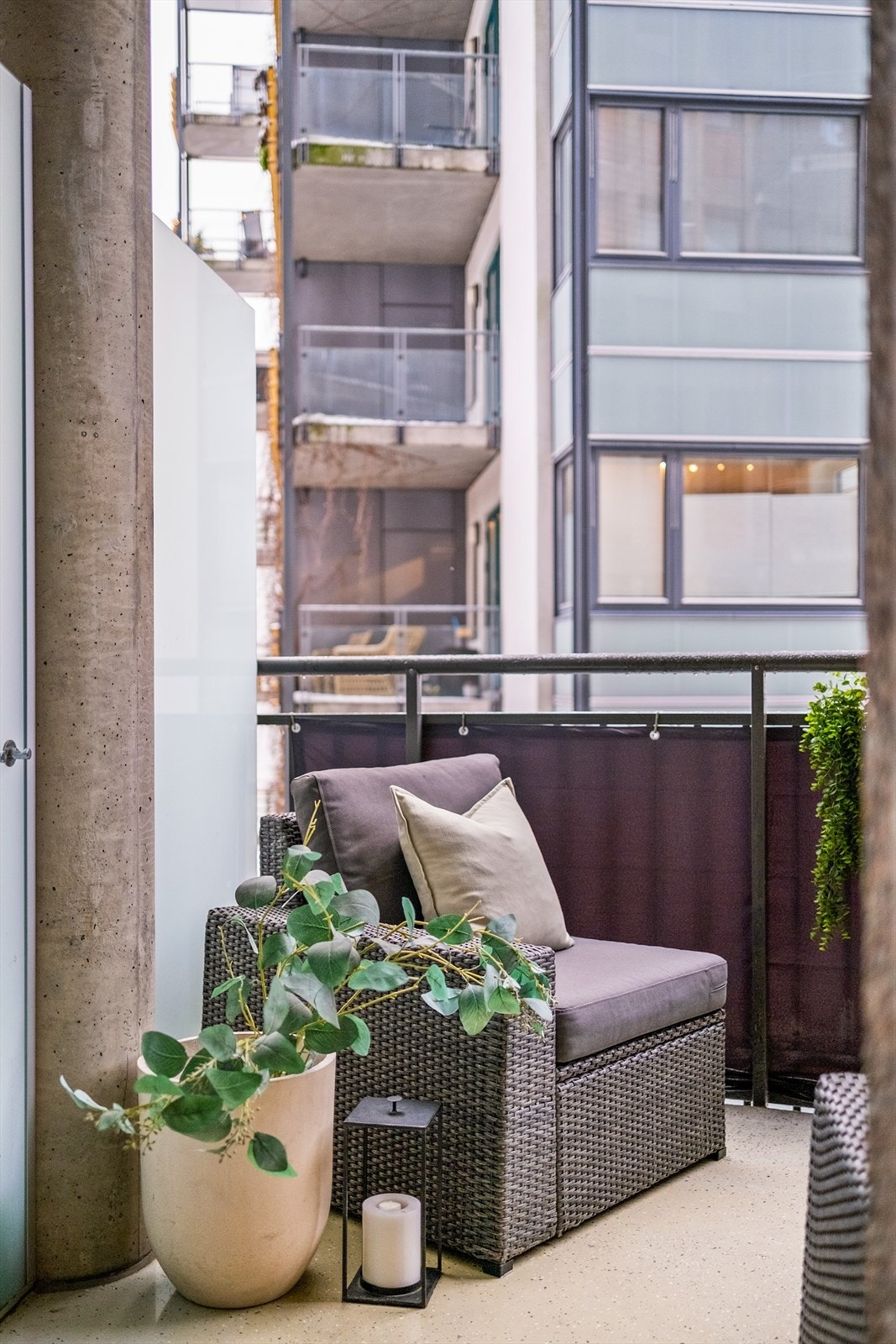 Hele leiligheten vender mot rolig gårdsrom. Galleribilde