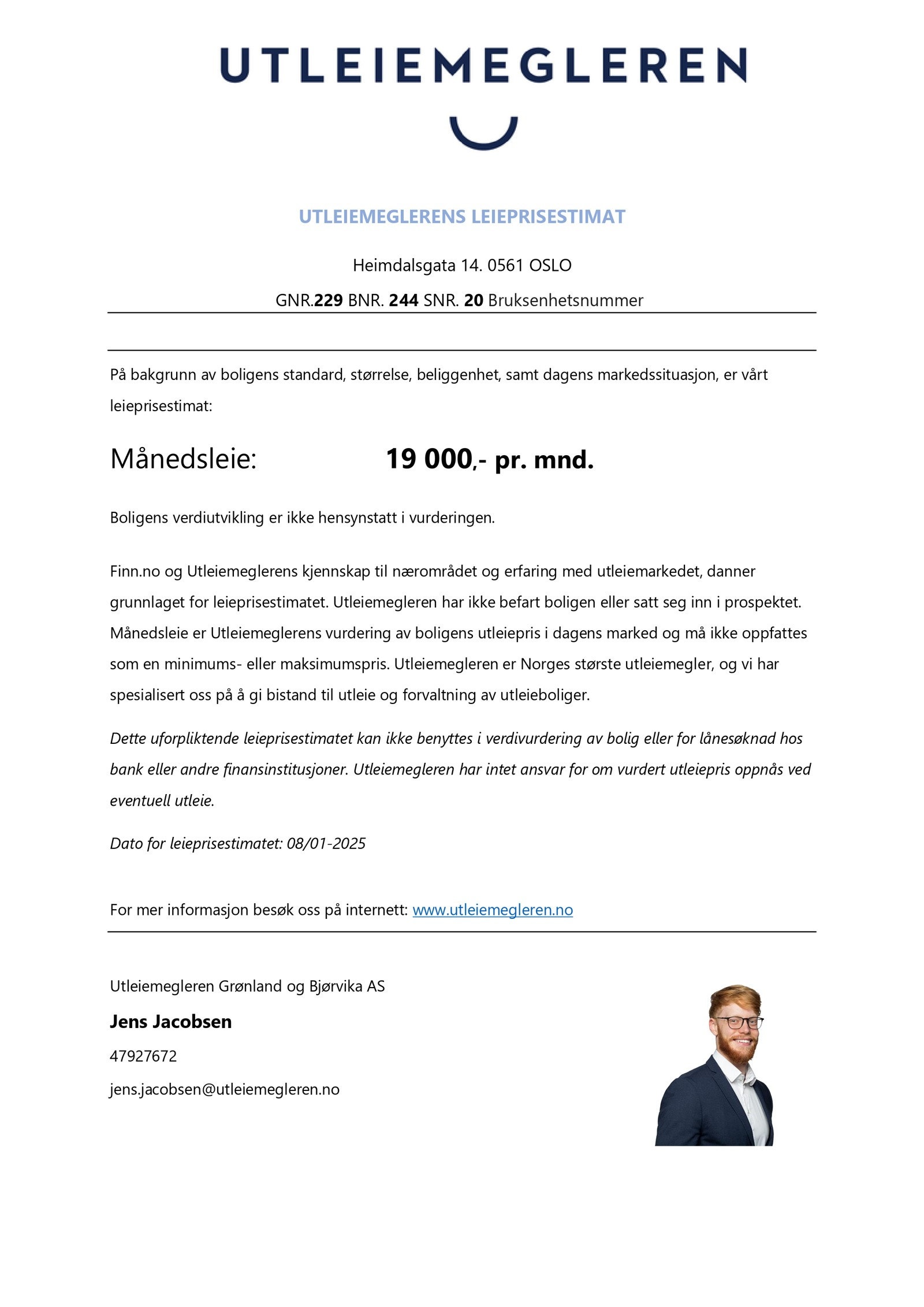 Leieprisvurdering - Heimdalsgata 14 Galleribilde